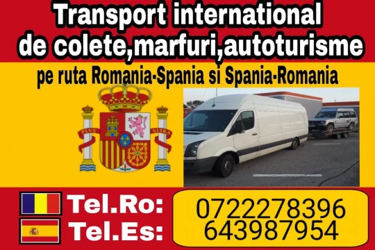 Transport Spania Romania si Romania Spania-ridicare predare la adresa